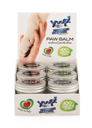 Yuup! Paw Balm Pfotenpflegewachs | Display mit 12 Dosen á 40g