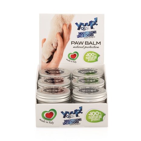 Yuup! Paw Balm Paw Care Wax | Display with 12 cans of 40g each