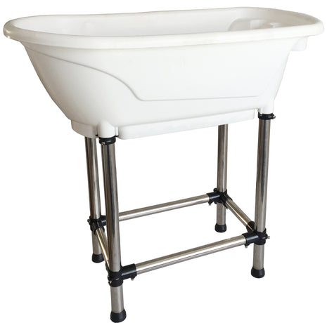 Foldable dog bathtub with stand 