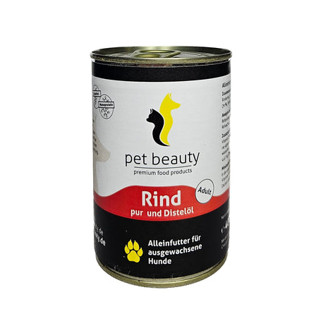Pure beef and safflower oil | Wet food for dogs 