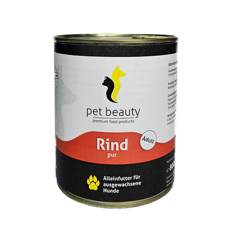 Pure beef and safflower oil | Wet food for dogs 