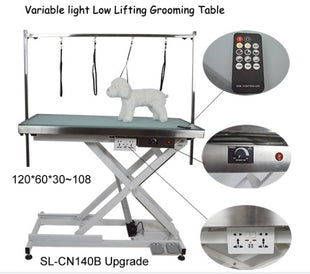 Electric grooming table with LED | dimmable