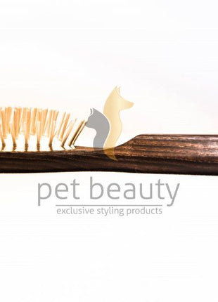 Hundebürste | pet beauty thermo Eschenholz | 20mm Holzstifte