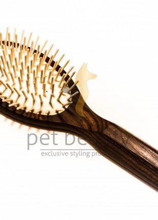 Hundebürste | pet beauty thermo Eschenholz | 20mm Holzstifte