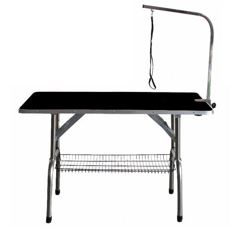 Faltbarer Trimmtisch mit Ablage | 90x60x76cm