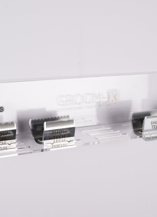 Groom-X Wandhalterung für Scherköpfe | Plexiglas | für 15 Scherköpfe
