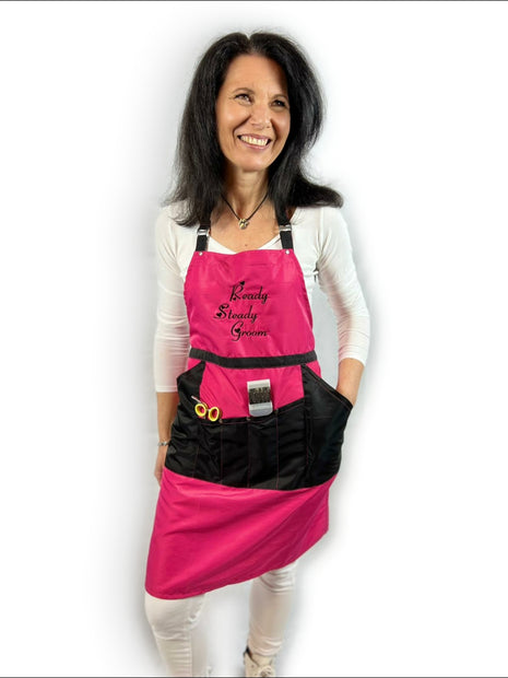 pet beauty hairdressing apron Pinky