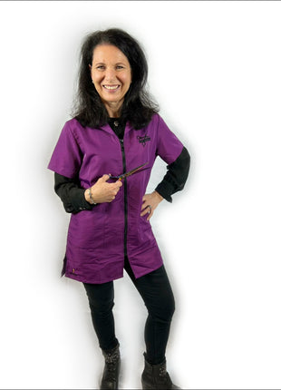 pet beauty smock Moderna purple