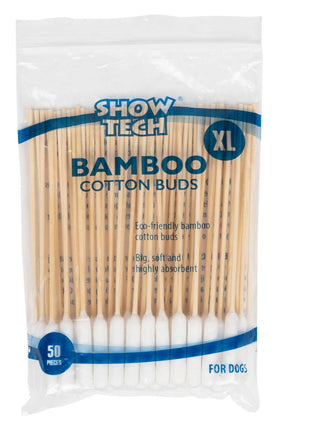 Show Tech Ear Cleaner Cotton Swabs Made of Bamboo | 50 pieces