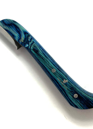 pet beauty Trimmmesser als Satz oder einzeln | 5 Stück | blauer Holzgriff | Gesamtlänge 14cm