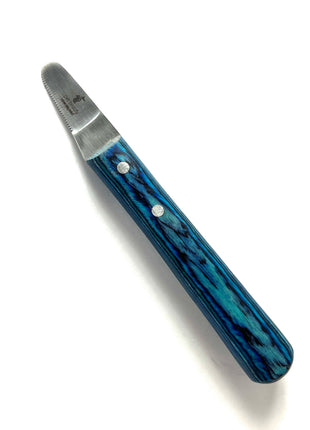 pet beauty Trimmmesser als Satz oder einzeln | 5 Stück | blauer Holzgriff | Gesamtlänge 14cm