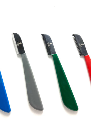 pet beauty Trimmmesser als Satz oder einzeln | 4 Stück | Plastikgriff| Gesamtlänge 14cm