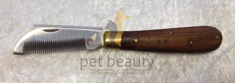 Trim knife wooden handle