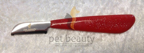 Trim knife plastic handle red