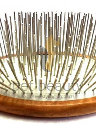 Olive wood dog brush | PET BEAUTY DELUXE | 35mm metal pins | exclusive dog brush