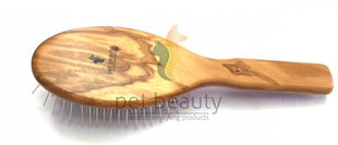 Olive wood dog brush | PET BEAUTY DELUXE | 35mm metal pins | exclusive dog brush